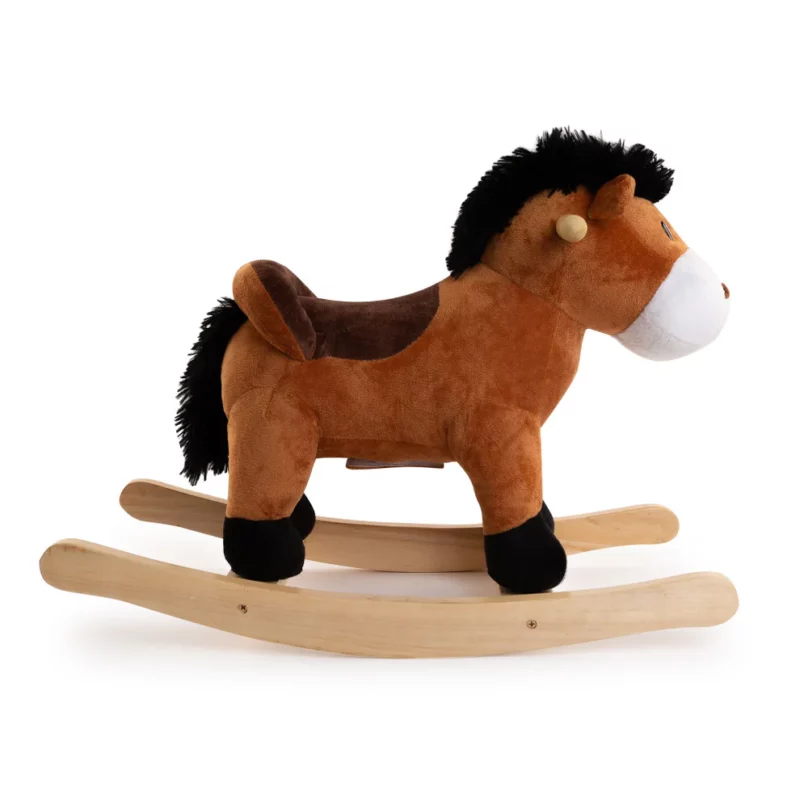 Toys R Us - Rocking Brown Horse with Sound - Plush Ride-On - Image 2