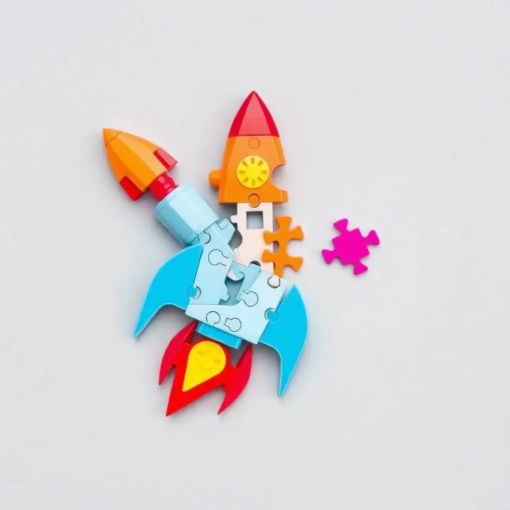 3D Puzzle - Space Rocket