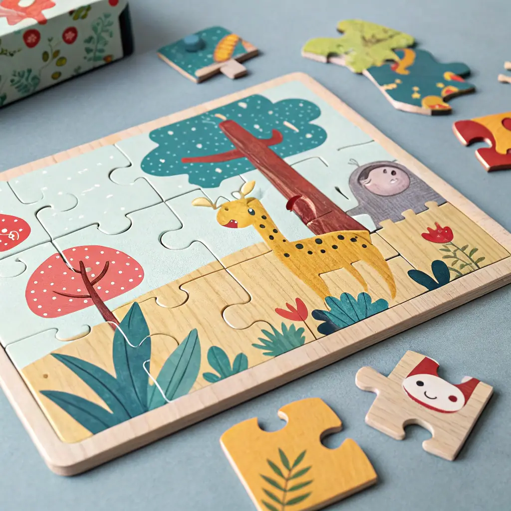 Wooden Jigsaw Puzzle - Animals