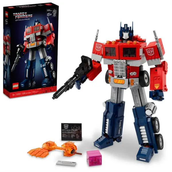 LEGO Transformers Optimus Prime 35cm Collectible Building Kit 10302